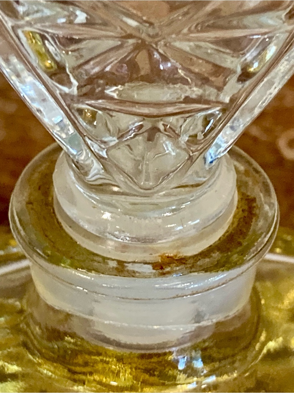 Avon Moonwind Glass Perfume Bottle with Butterfly Stopper Vintage - Picture 9 of 12